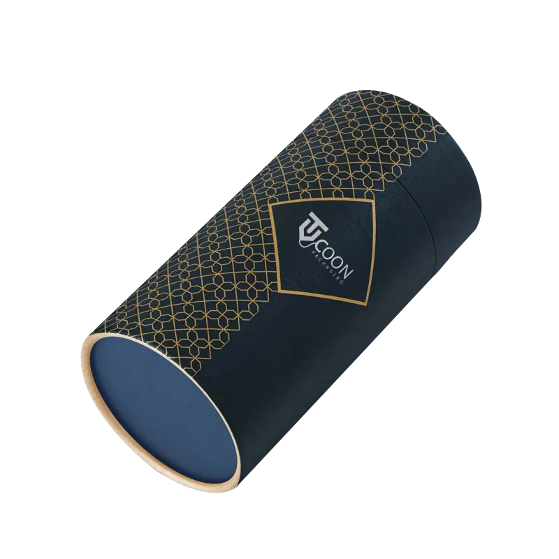 Black paper tubes packaging