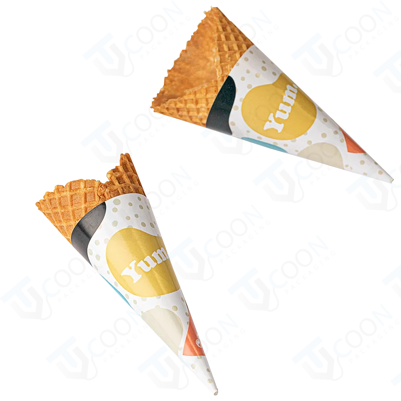 paper mache ice cream cones