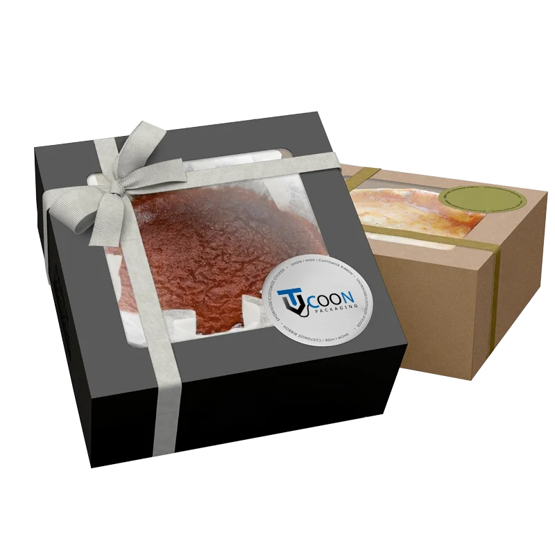 branded square boxes for cake
