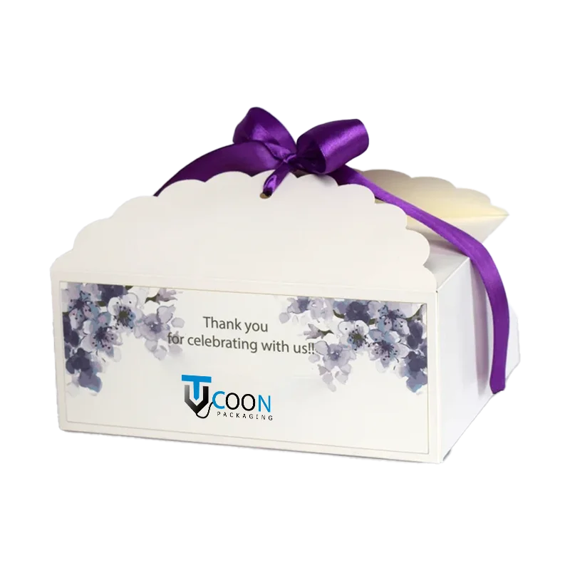branded square boxes for cakes