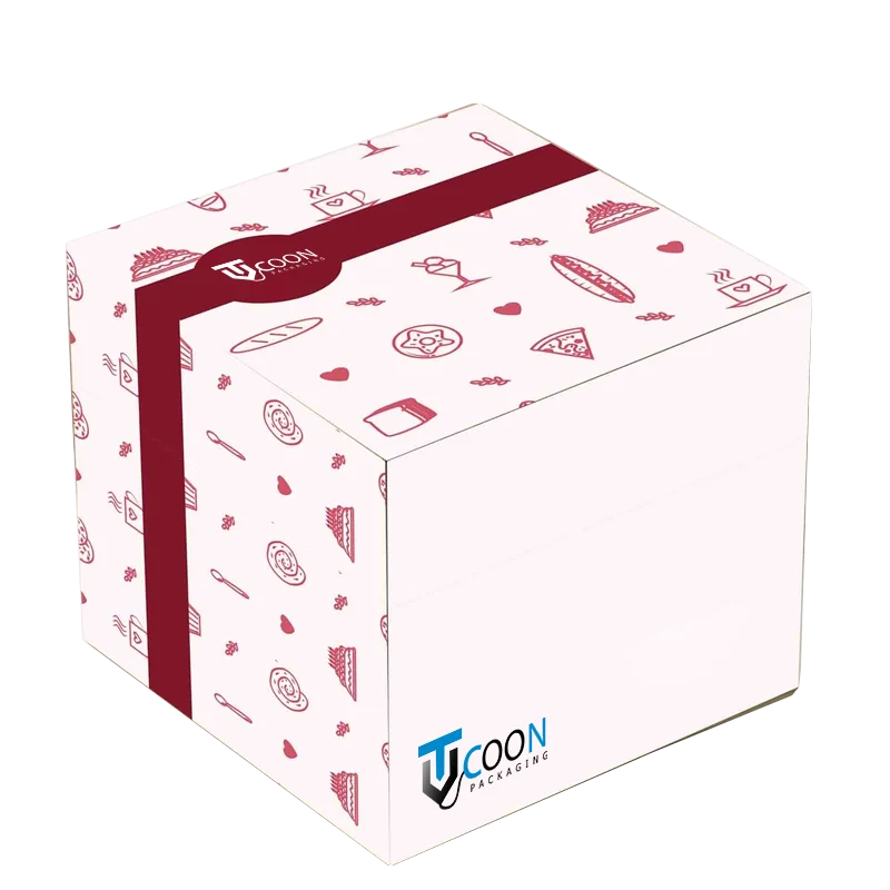 branded square boxes for cakes
