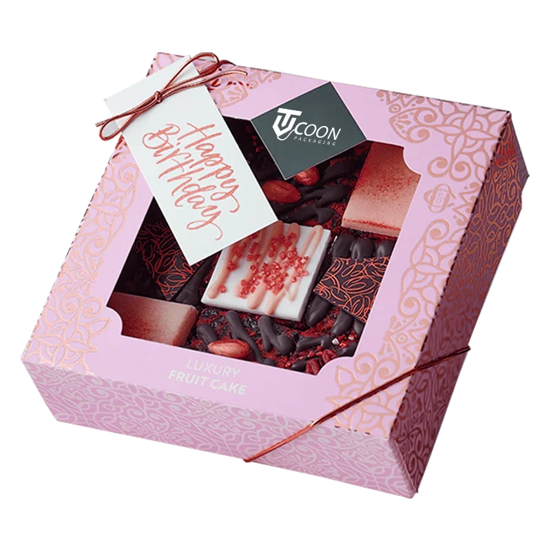 branded square boxes for cakes