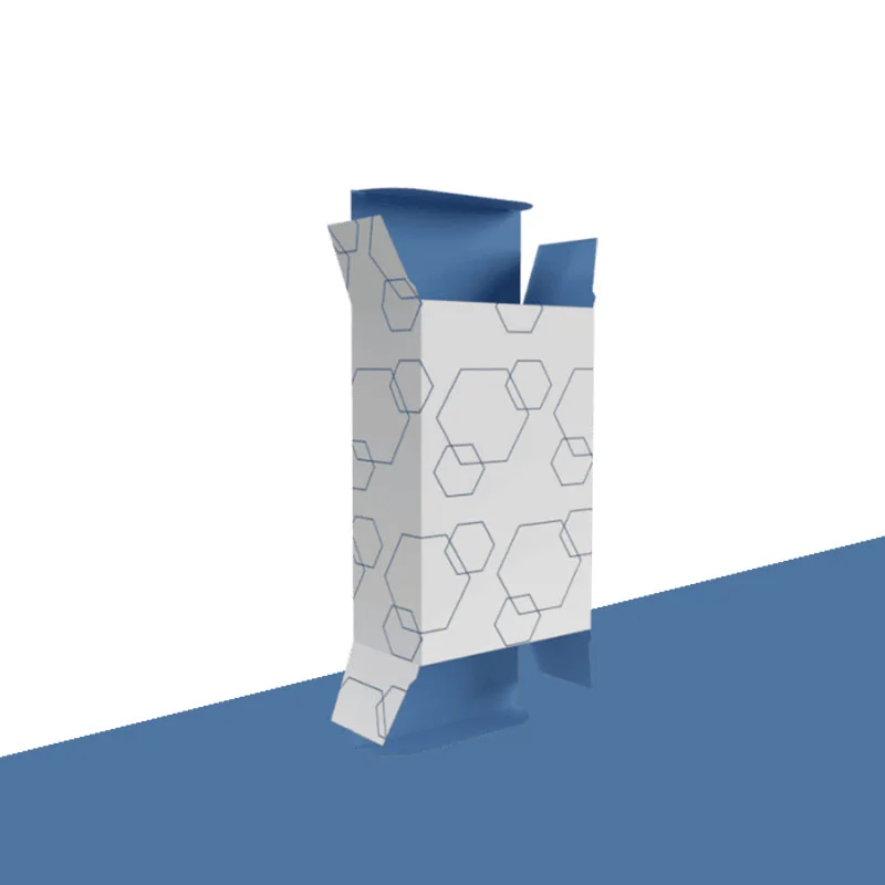 White Reverse Tuck Folding Cartons
