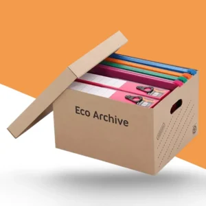 cardboard archive boxes with lids