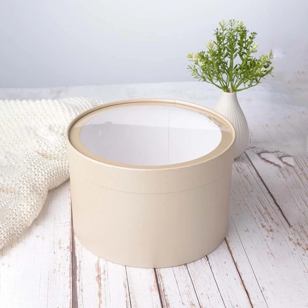 round cardboard boxes uk