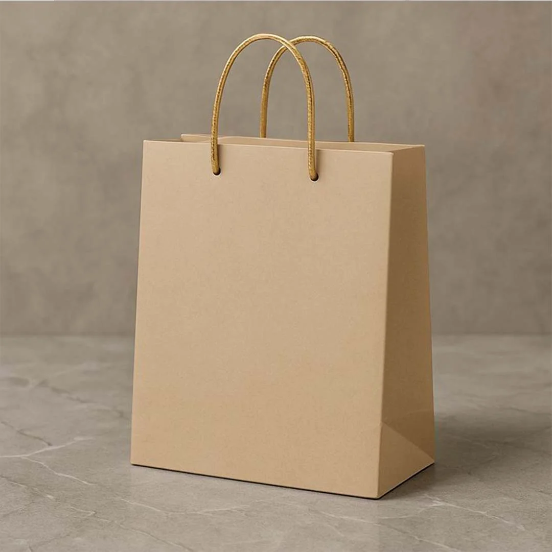 brown kraft paper bags with handles