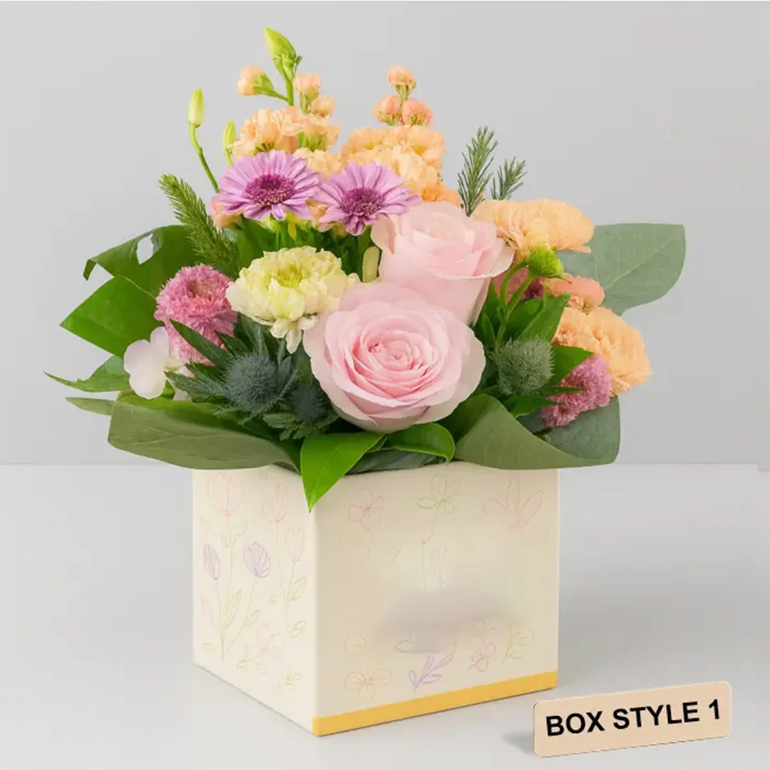 custom cardboard flower boxes