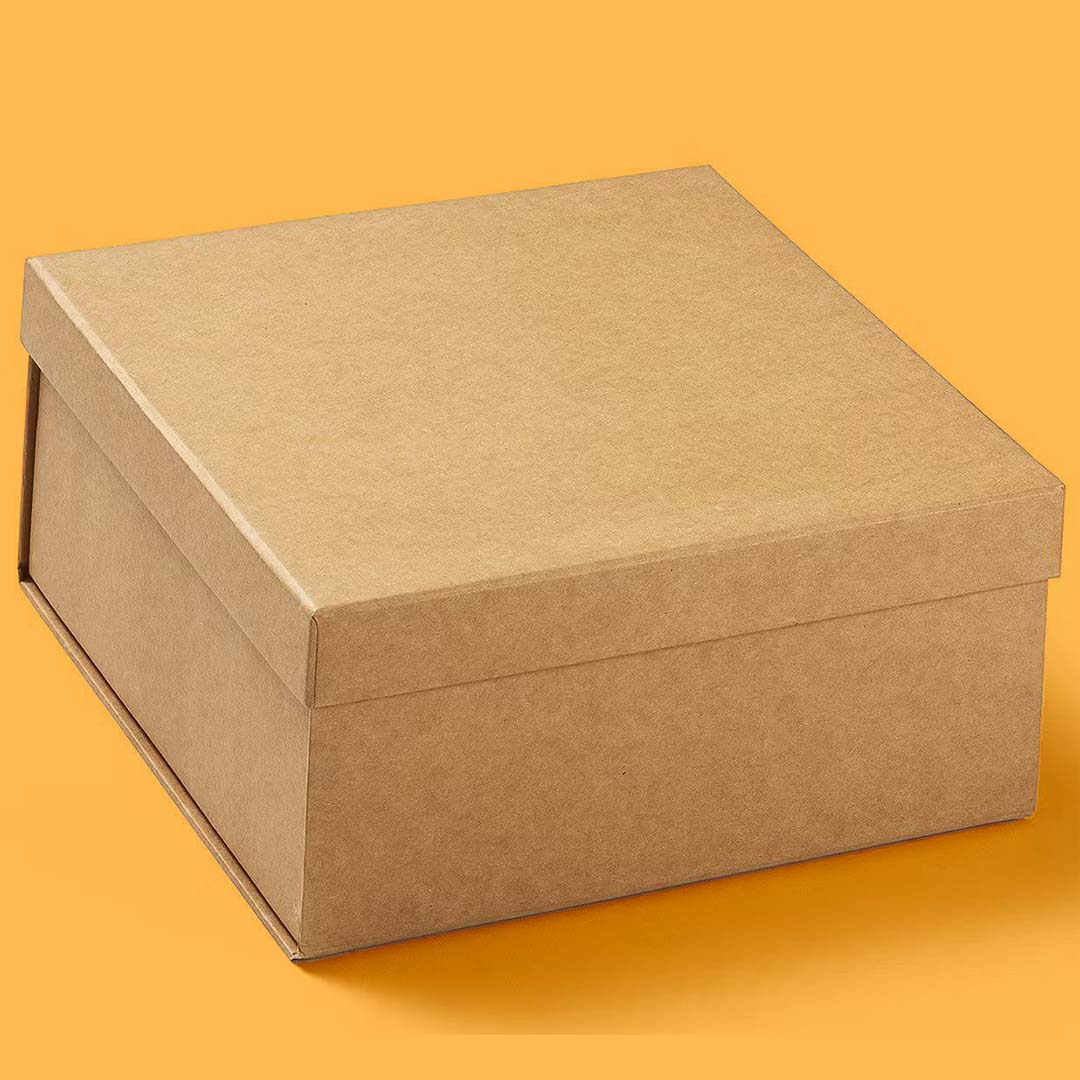 empty kraft boxes with lids