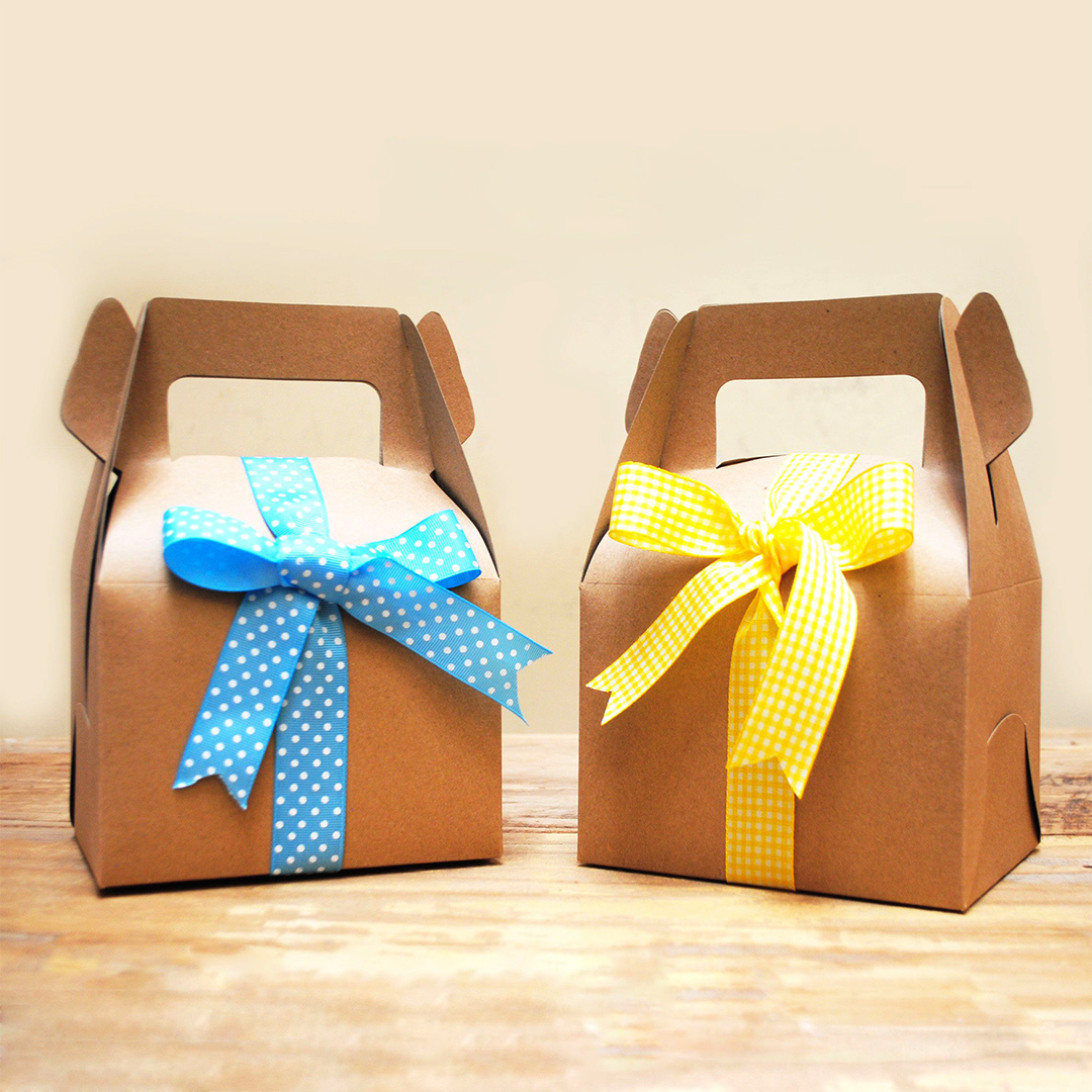 kraft gable boxes with handles