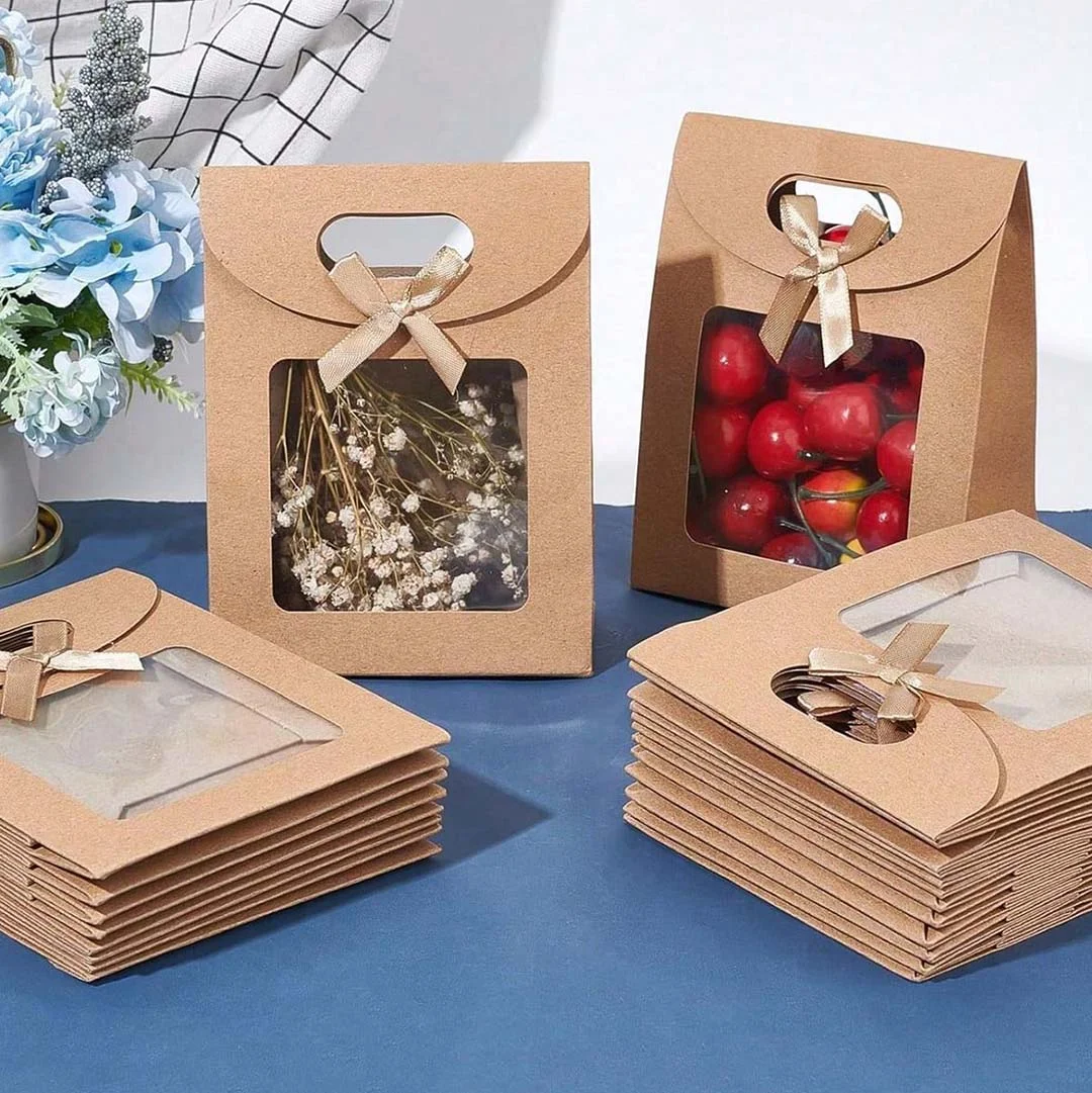 kraft paper bag with window
