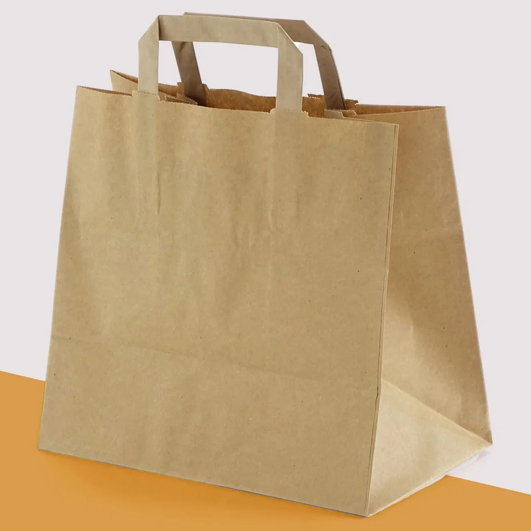 kraft paper bags with twisted handles