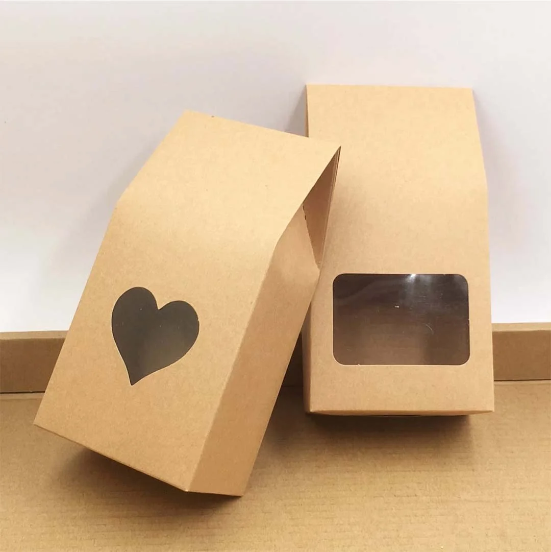 kraft paper bags with window