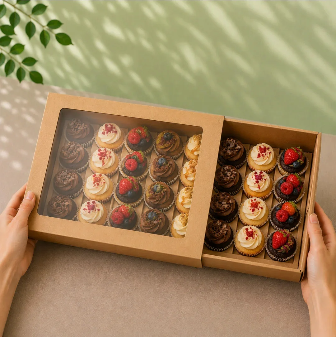 medium kraft window platter boxes uk