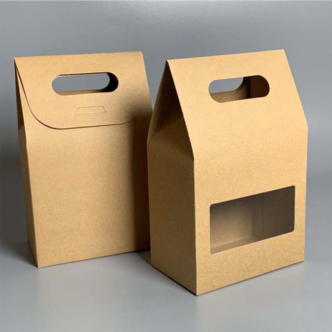 window kraft paper bags