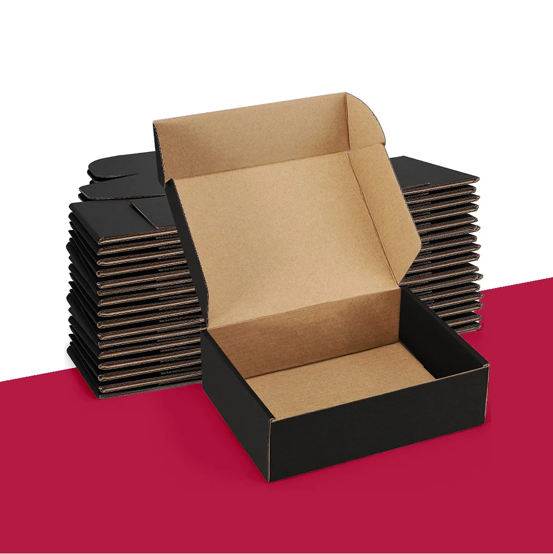 black kraft boxes bulk