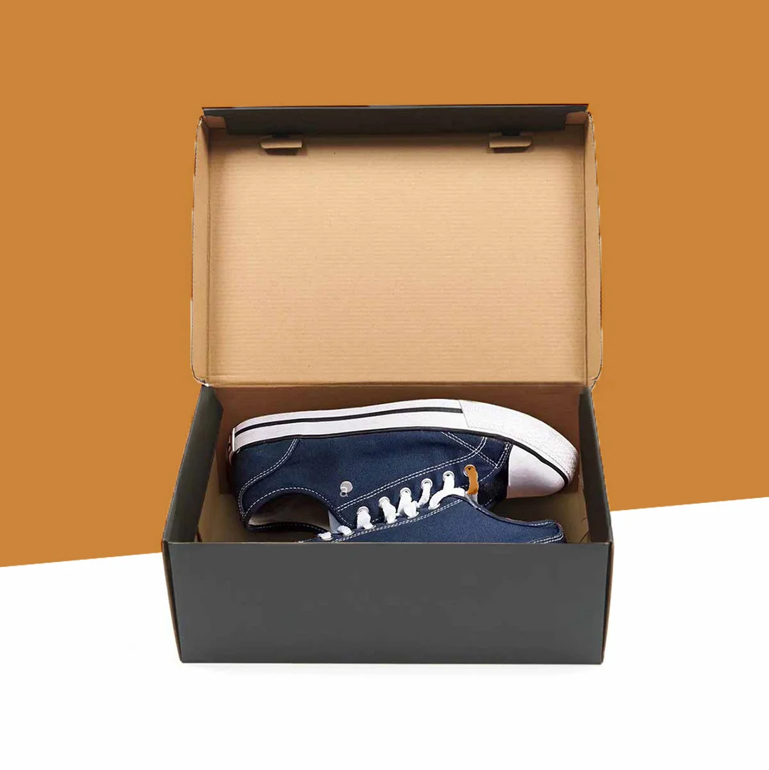 black kraft boxes with lids