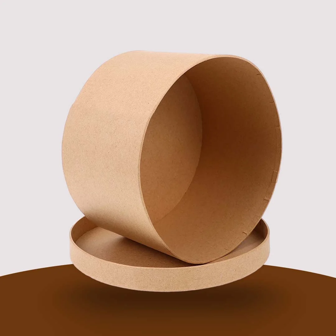large round kraft boxes